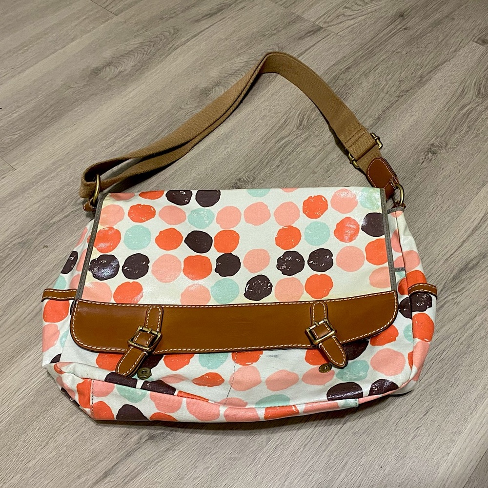 Fossil Messenger Book Bag